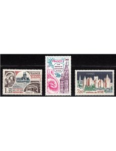 FRANCE 1977 Tourist series 3v MNH** (2)