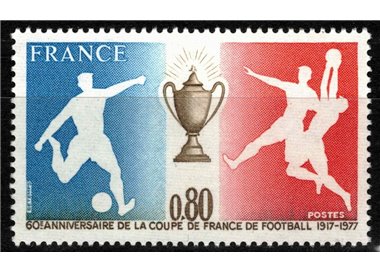 FRANCE 1977 French Football Cup MNH**