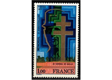 FRANCIA 1977 Memoriale a De Gaulle MNH**