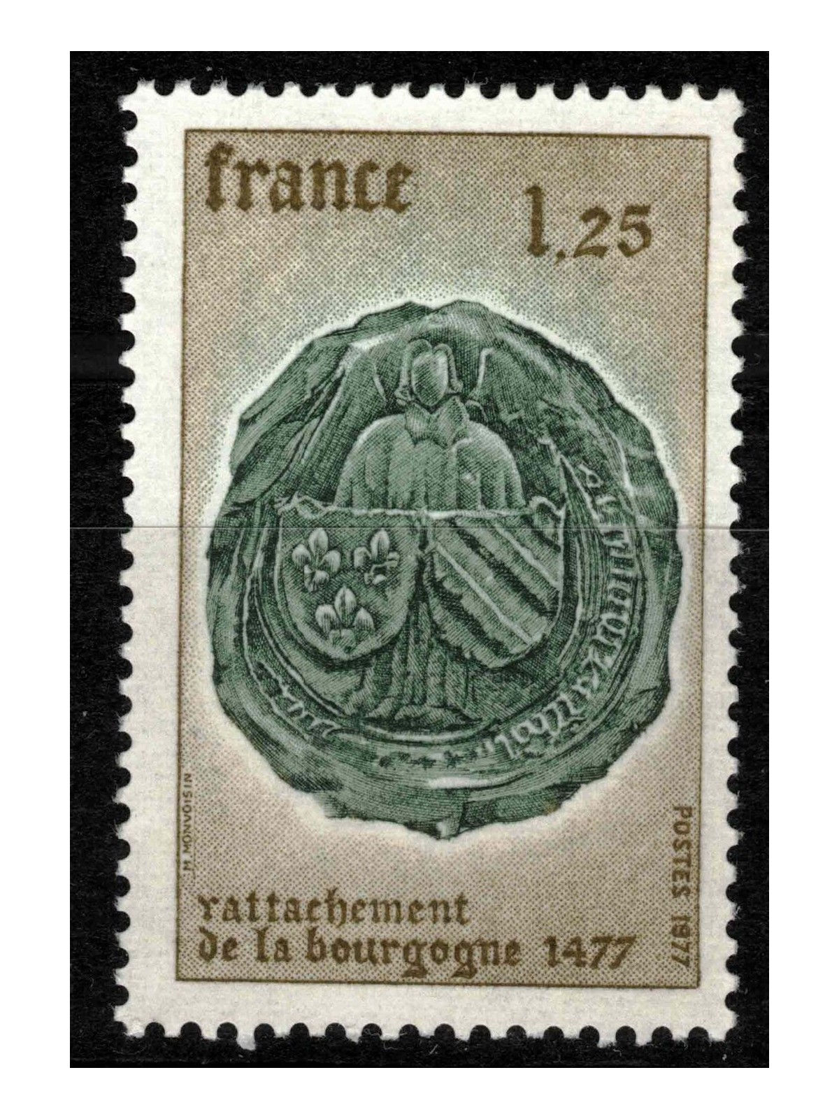 FRANCE 1977 Annexation of Burgundy MNH**
