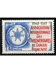 FRANCIA 1977 Associazione Internazionale dei Parlamentari MNH**