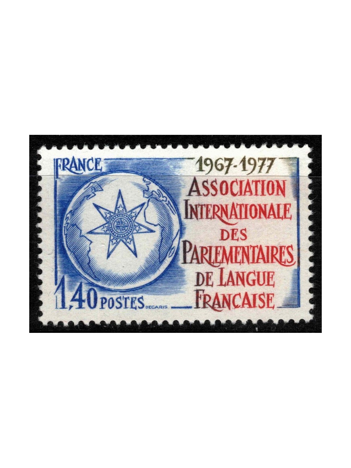 FRANCIA 1977 Associazione Internazionale dei Parlamentari MNH**