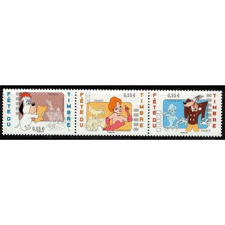 FRANCE 2008 Stamp Day 3v MNH**