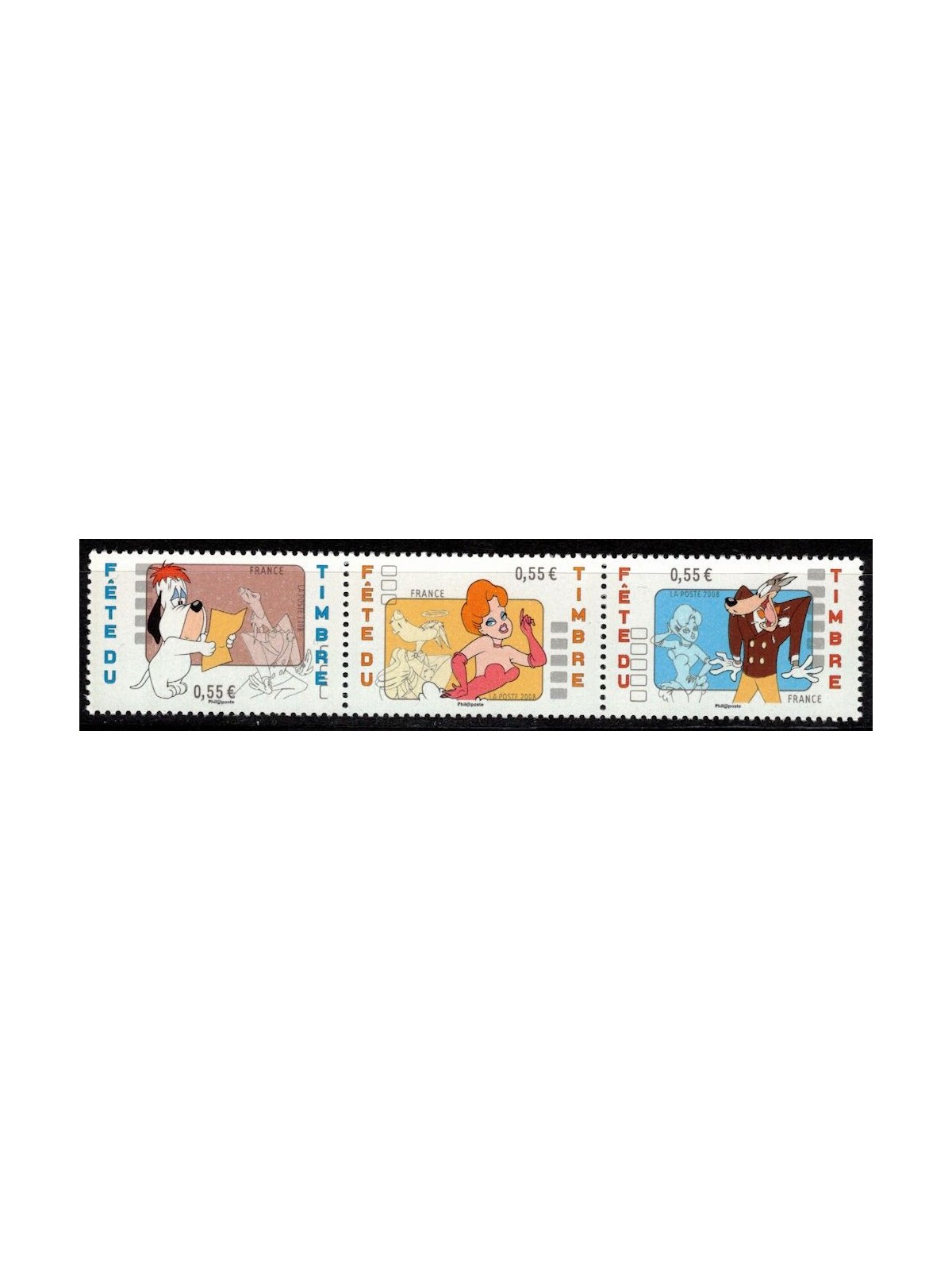 FRANCIA 2008 Giornata del francobollo 3v MNH**