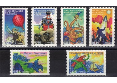 FRANCE 2005 Jules Verne 6v MNH**
