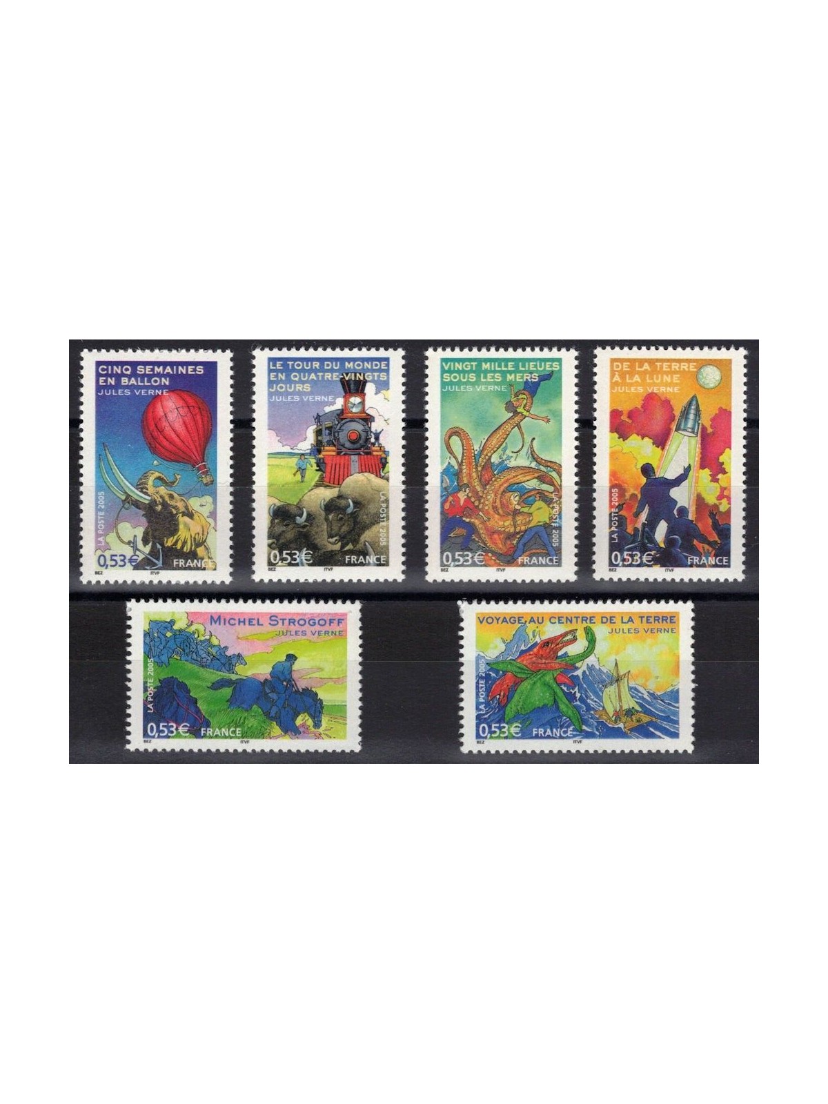 FRANCIA 2005 Jules Verne 6v MNH**
