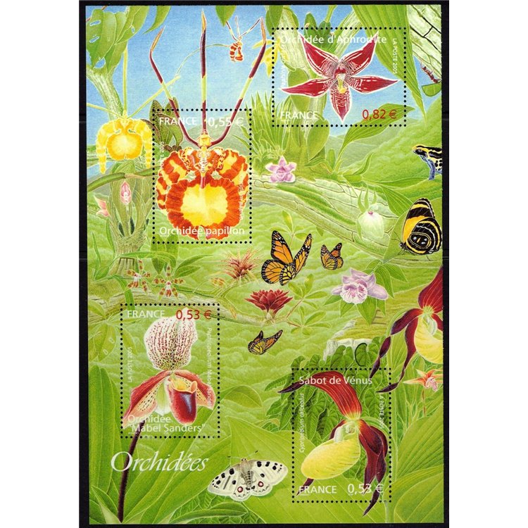 FRANCIA 2005 Natura di Francia (Orchidee) BF MNH**