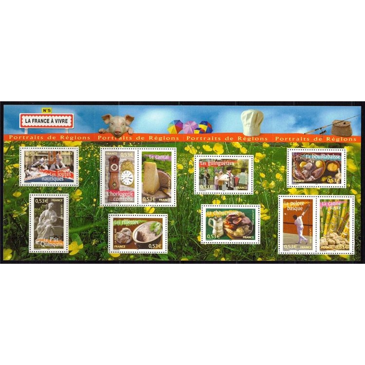 FRANCIA 2005 Regioni francesi (5ª serie) BF MNH**