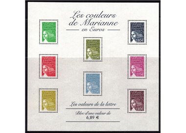 FRANCE 2002 Marianne of July 14 s/s MNH**