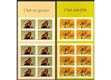 FRANCIA 2004 Francobolli augurali, maschio e femmina 2 LB MNH**