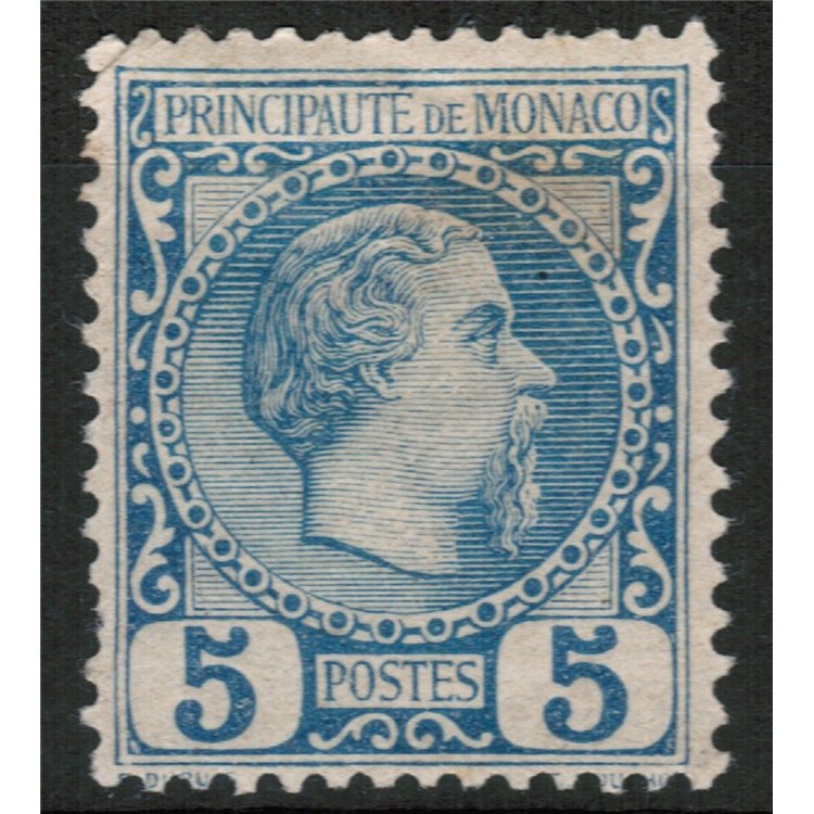 MONACO 1885 Effigie del Principe Carlo III 1v MH* (n.3)