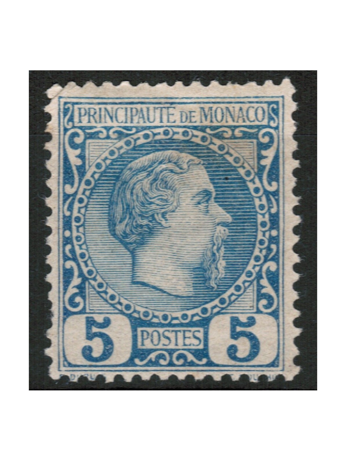 MONACO 1885 Effigie del Principe Carlo III 1v MH* (n.3)