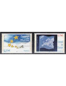 FRANCIA 2005 Servizio (Consiglio d'Europa) 2v MNH**
