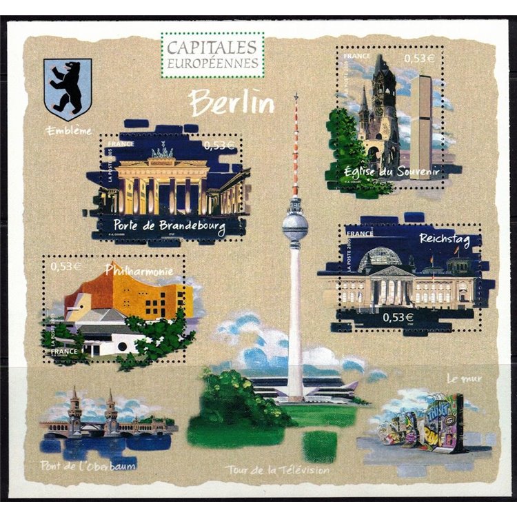 FRANCE 2005 European Capitals (Berlin) s/s MNH**