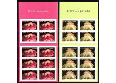 FRANCE 2005 Greeting stamps, male and female 2 booklet MNH**