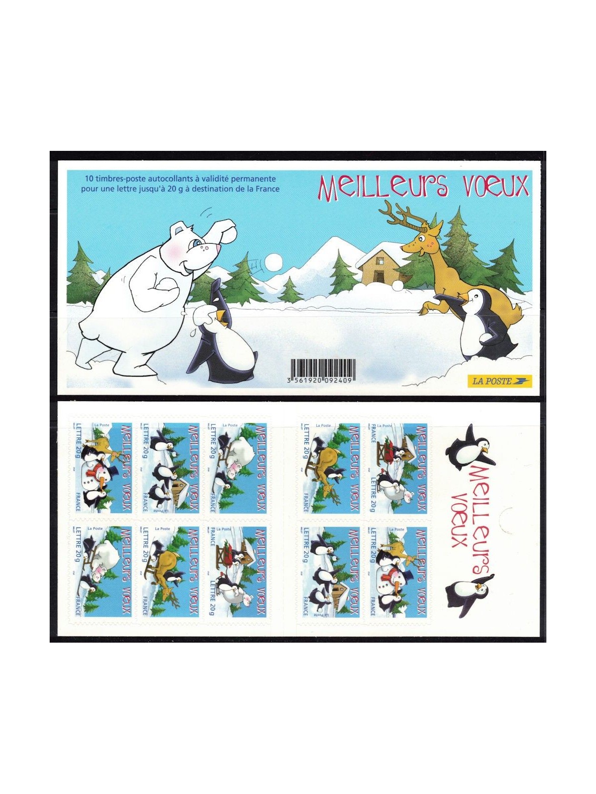 FRANCE 2005 Christmas and New Year booklet MNH**