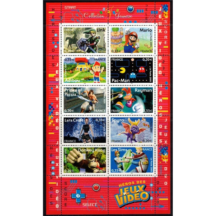 FRANCE 2005 Youth Collection (Video Game Heroes) s/s MNH**