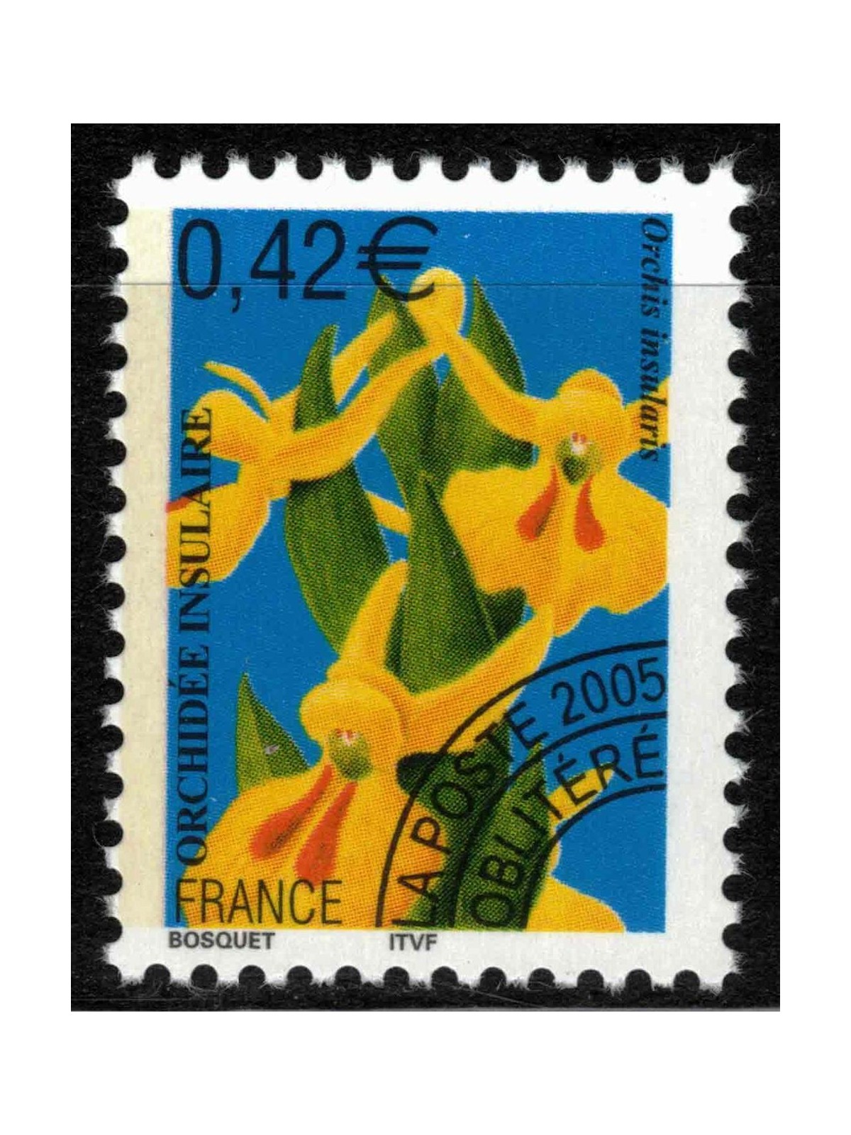 FRANCE 2005 Pre-Cancelled (Orchids) MNH**