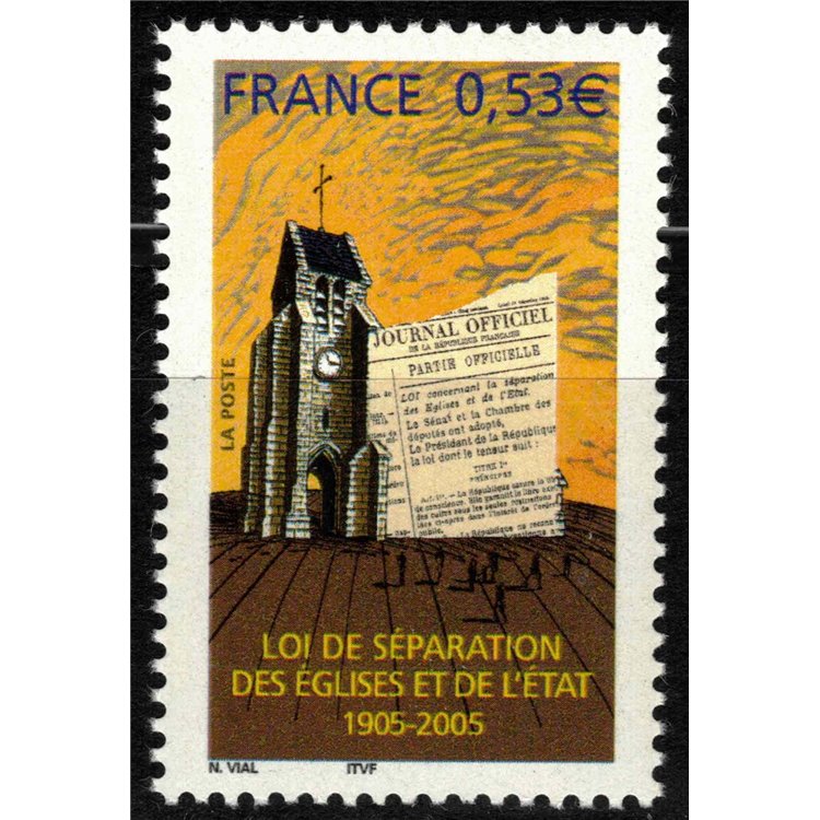 FRANCIA 2005 Separazione Stato-Chiesa MNH**