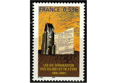 FRANCIA 2005 Separazione Stato-Chiesa MNH**