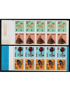 SVEZIA 1978 Natale (Giocattoli antichi) 2 LB MNH**