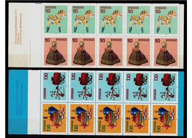 SWEDEN 1978 Christmas (Antique toys) 2 booklet MNH**