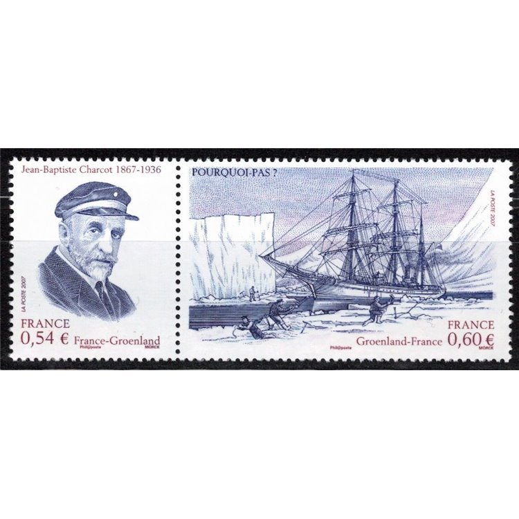 FRANCE 2007 Expeditions to Greenland (Jean-Baptiste Charcot) 2v MNH**