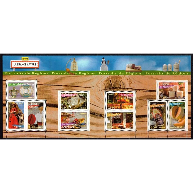 FRANCE 2007 Portraits of French regions (10th series) s/s MNH**