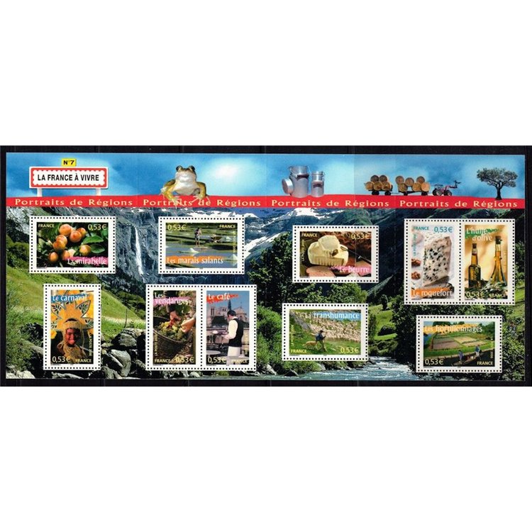 FRANCE 2006 Portraits of French regions (7th series) s/s MNH**
