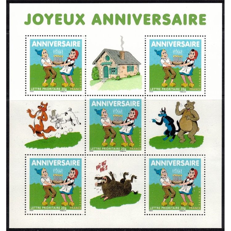 FRANCIA 2006 Francobollo per saluti (fumetti) BF MNH**