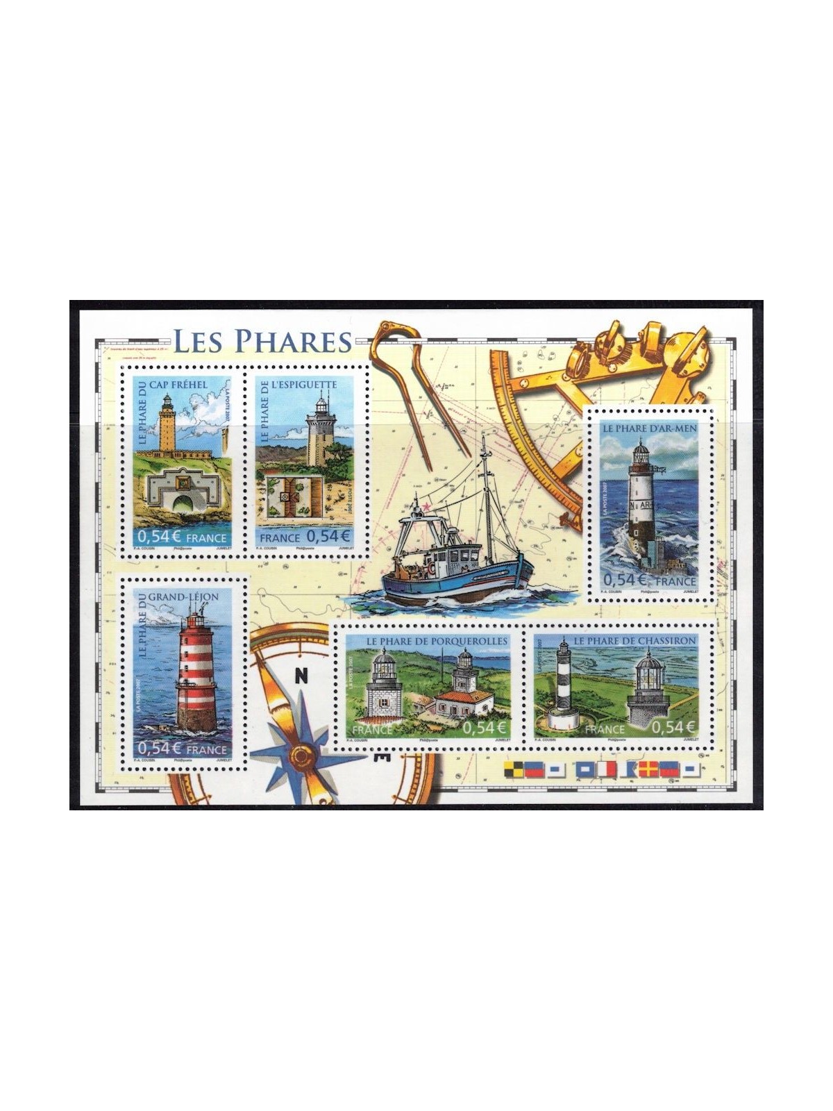 FRANCE 2007 Lighthouses s/s MNH**