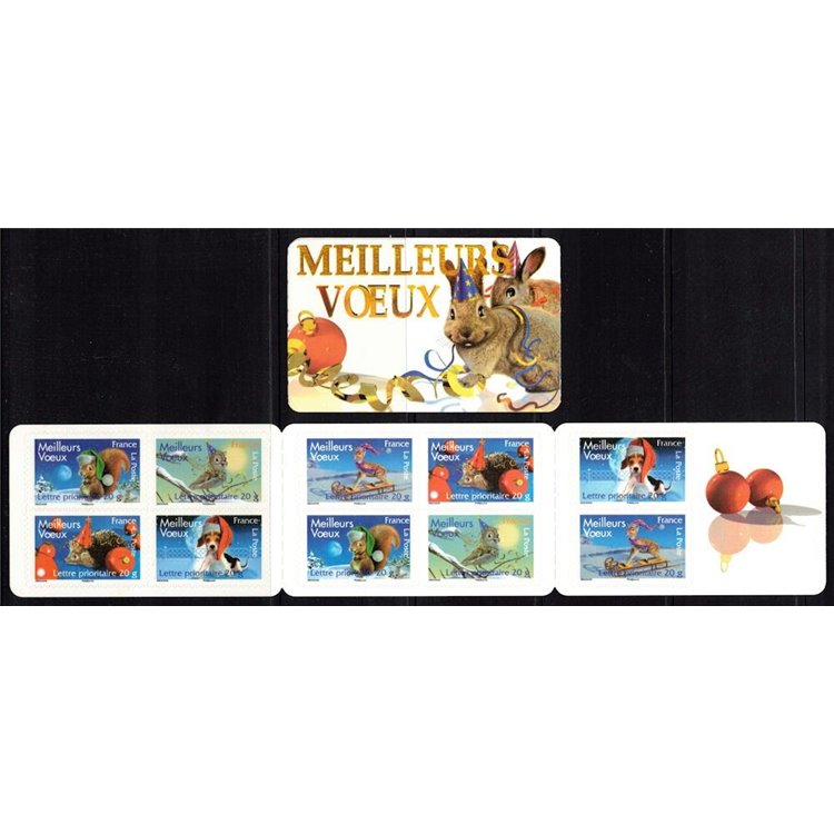 FRANCE 2007 Christmas and New Year booklet MNH**
