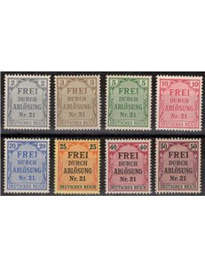 GERMANY REICH 1903 Service Stamps (Prussia) 8v MH*