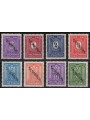 YUGOSLAVIA 1941 Provisional Postage Due (SERBIEN) not issued 8v MH*