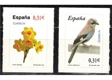 SPAIN 2008 Fauna and flora 2v MNH** (2)