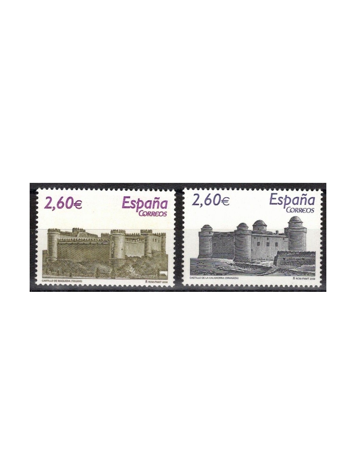 SPAGNA 2008 Castelli (9ª serie) 2v MNH**