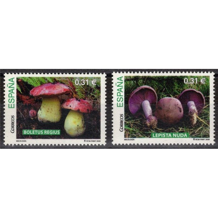 SPAIN 2008 Mushrooms 2v MNH**