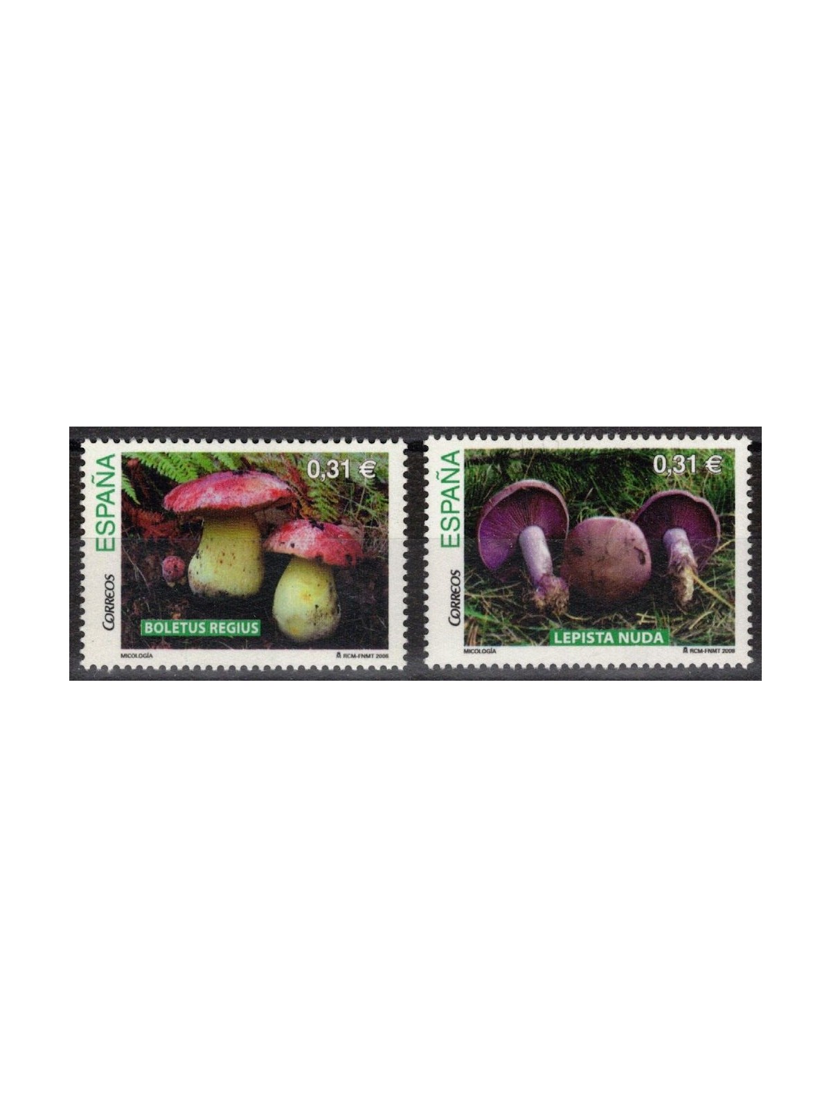 SPAGNA 2008 Funghi 2v MNH**