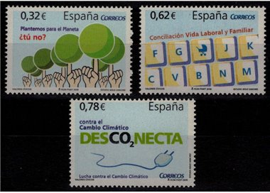 SPAGNA 2009 Valori civici (4ª serie) 3v MNH**