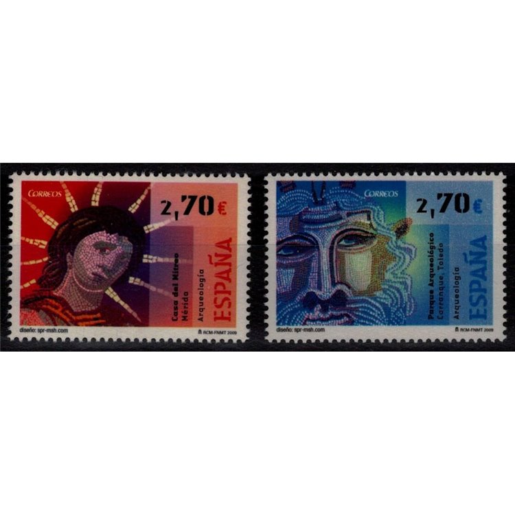 SPAGNA 2009 Archeologia (Mosaici) 2v MNH**