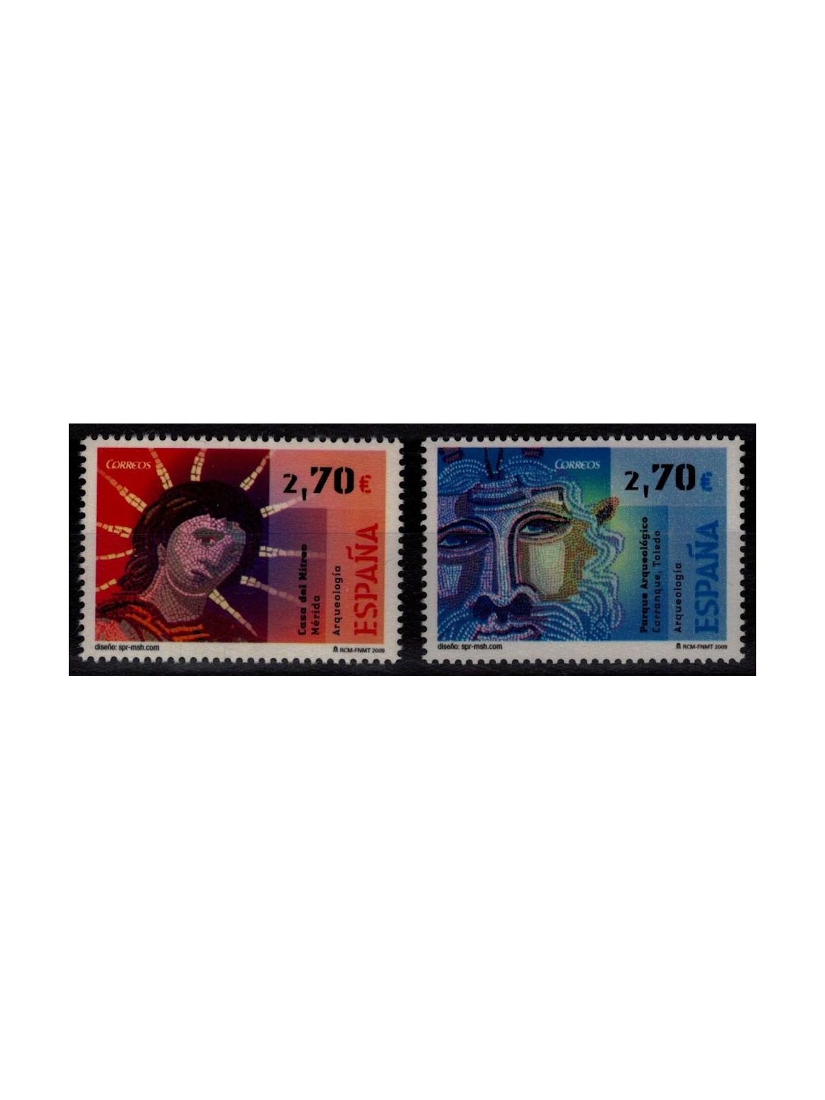 SPAIN 2009 Archaeology (Mosaics) 2v MNH**