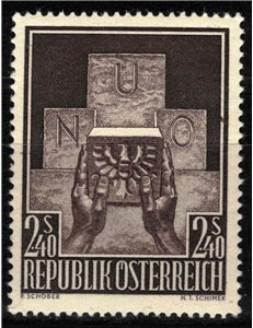 AUSTRIA 1956 Ammissione alle Nazioni Unite MNH**