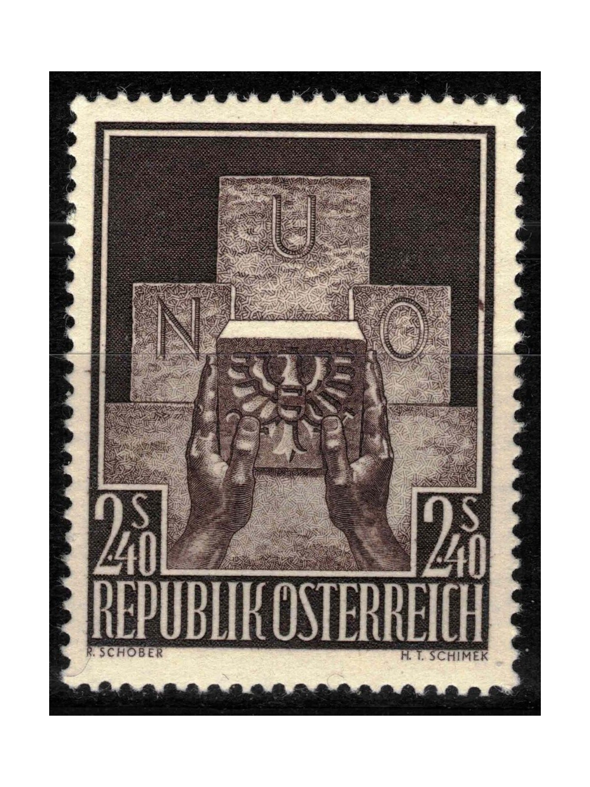 AUSTRIA 1956 Ammissione alle Nazioni Unite MNH**