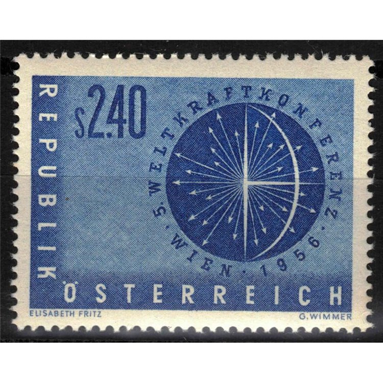 AUSTRIA 1956 Energy Conference MNH**