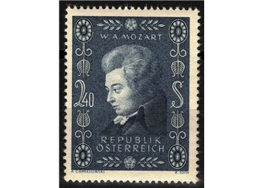 AUSTRIA 1956 Wolfgang Amadeus Mozart MNH**