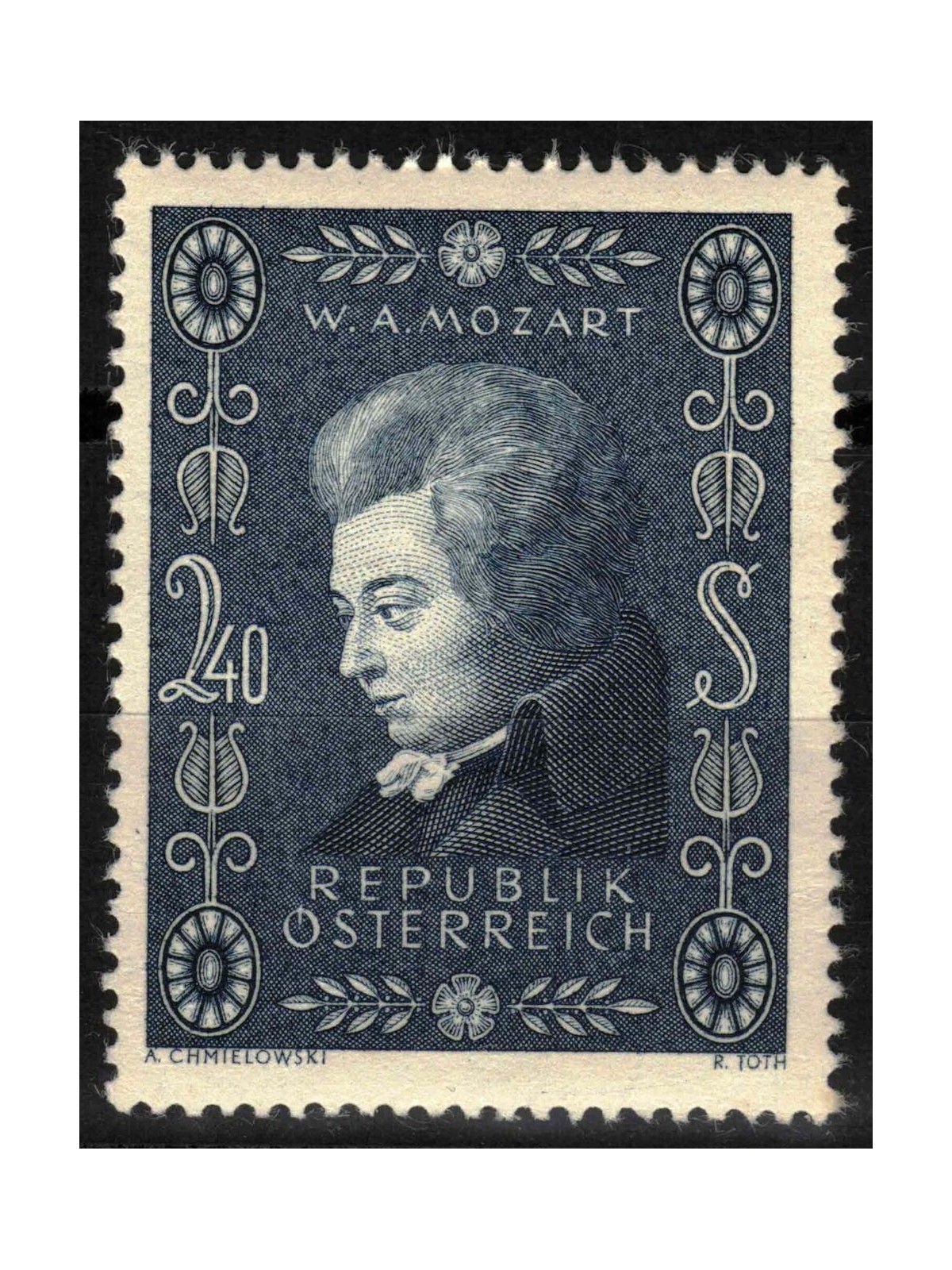 AUSTRIA 1956 Wolfgang Amadeus Mozart MNH**