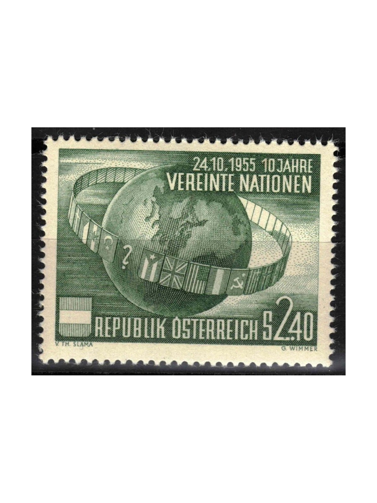 AUSTRIA 1955 Nazioni Unite MH*