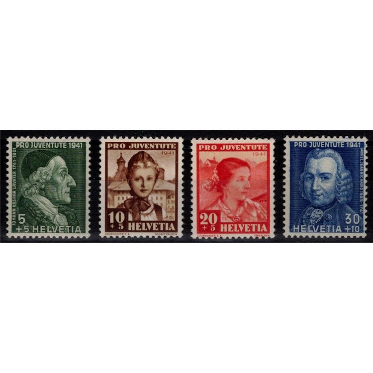 SWITZERLAND 1941 Pro Juventute 4v MNH**