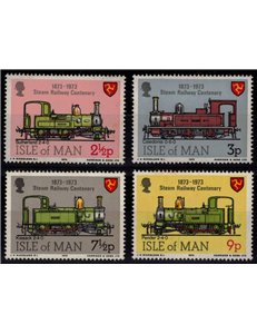 MAN 1973 Centenary of the Railways 4v MNH**