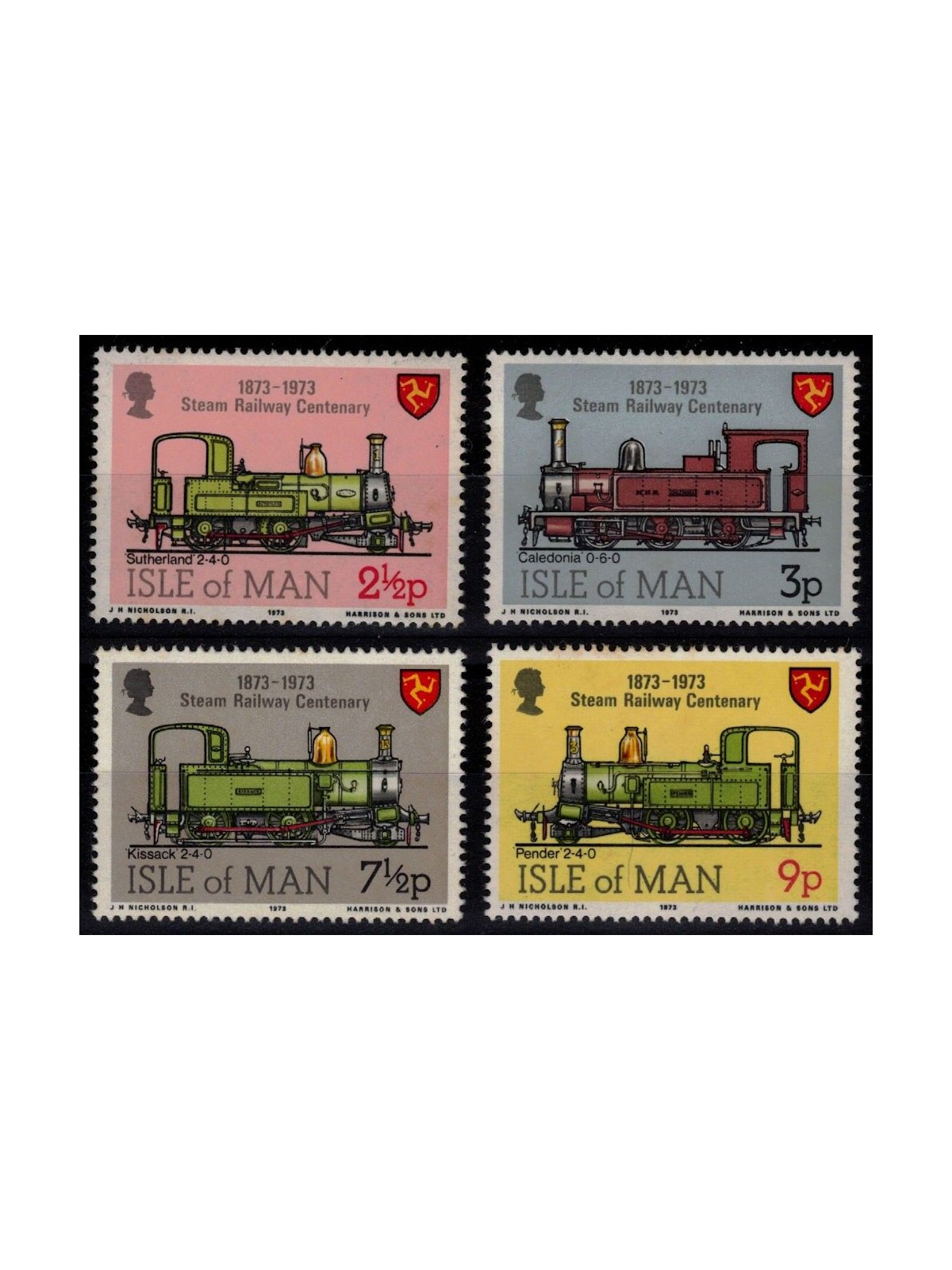 MAN 1973 Centenario delle Ferrovie 4v MNH**
